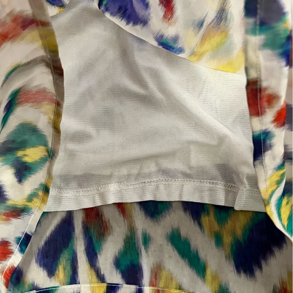 Hot and Delicious Boutique Batik Pattern on Stone colored Dress Small - Picture 3 of 6